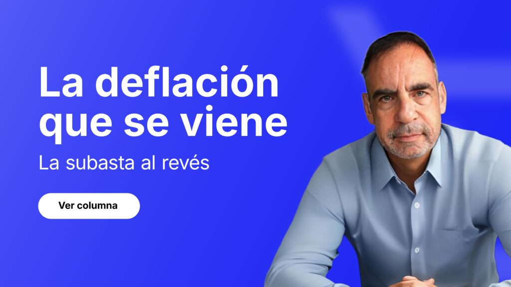 LA DEFLACION QUE SE VIENE: La subasta al revés