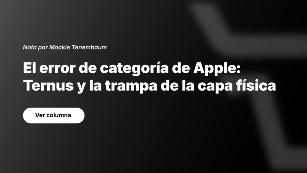 El Error de Categoría de Apple: Ternus y la Trampa de la Capa Física