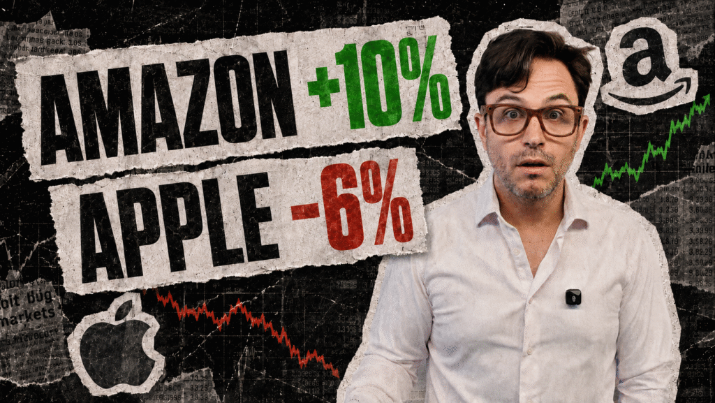 Amazon y Apple: dos récords, dos reacciones opuestas en el mismo día